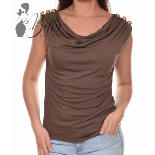 White Top with Jewelry Embellishment S/M