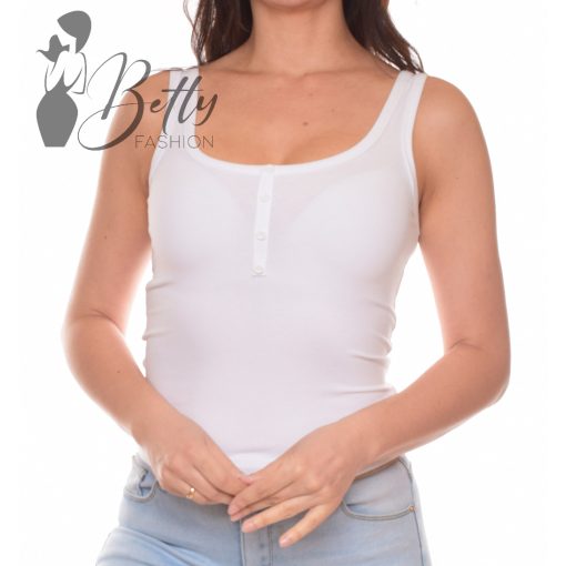 White Top with Jewelry Embellishment S/M