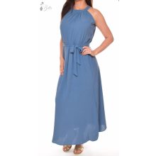 Nyakban és derékban megkötős, egyszínű maxiruha S/M, L/XL