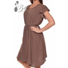 Fodros ujjú, derékban megkötős ruha M/L, XL/XXL