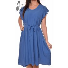 Fodros ujjú, derékban megkötős ruha M/L, XL/XXL