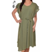 Fodros ujjú, derékban megkötős ruha M/L, XL/XXL