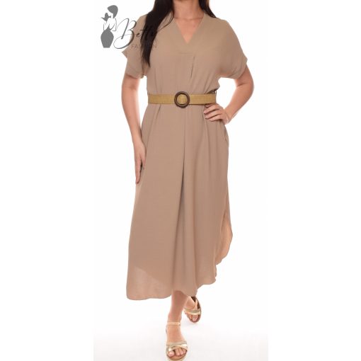 Két oldalt felsliccelt öves ruha M/L, XL/XXL