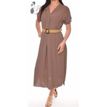 Két oldalt felsliccelt öves ruha M/L, XL/XXL