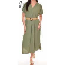 Két oldalt felsliccelt öves ruha M/L, XL/XXL