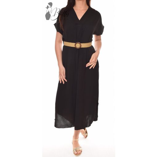 Két oldalt felsliccelt öves ruha M/L, XL/XXL