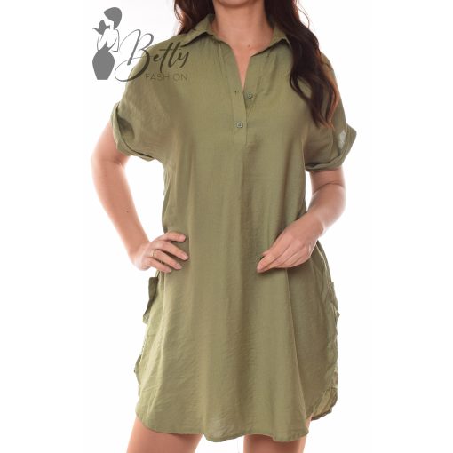 Felsliccelt és gombdíszes ingruha M/L, XL/XXL