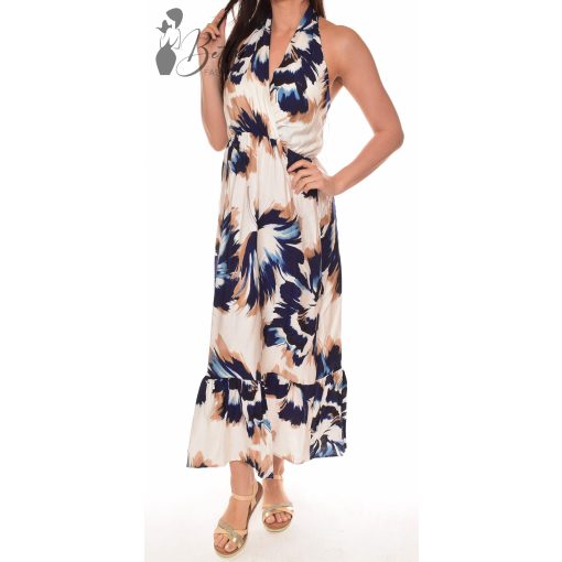 Színes virágmintás maxi ruha S/M, L/XL