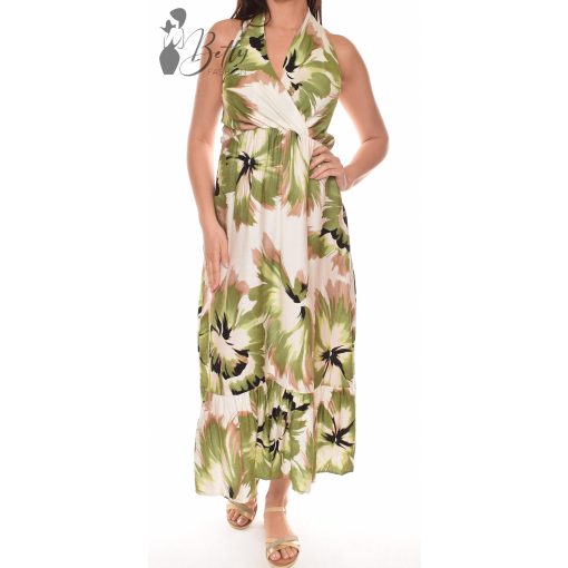 Színes virágmintás maxi ruha S/M, L/XL