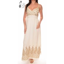 Hímzett arany díszes maxiruha S/M, L/XL