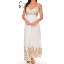 Hímzett arany díszes maxiruha S/M, L/XL