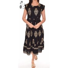 Hímzet arany mintás, lenge ruha M/L, XL/XXL