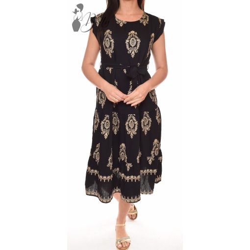 Hímzet arany mintás, lenge ruha M/L, XL/XXL