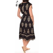 Hímzet arany mintás, lenge ruha M/L, XL/XXL