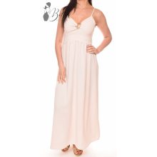 Mellnél fémdíszes, egyszínű maxiruha S/M, L/XL