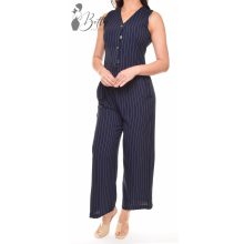 Csíkos, lenvászon anyagú szett S/M, L/XL