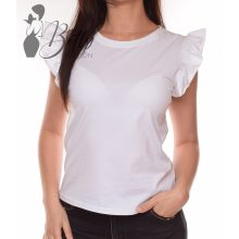 White Top with Jewelry Embellishment S/M
