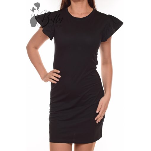 Vállain fodros, egyszínű ruha S/M, L/XL