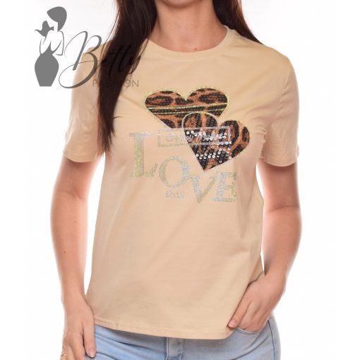 White Top with Jewelry Embellishment S/M