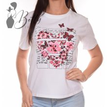 Pillangó és virágmintás felső M/L, XL/XXL