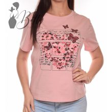Pillangó és virágmintás felső M/L, XL/XXL