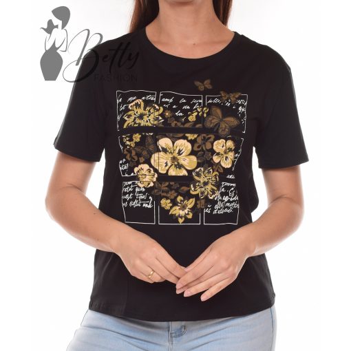 Pillangó és virágmintás felső M/L, XL/XXL