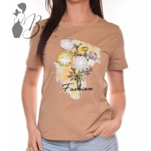 Virágmintás és strasszköves felső M/L, XL/XXL