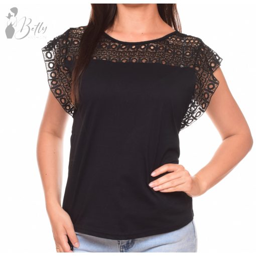 White Top with Jewelry Embellishment S/M
