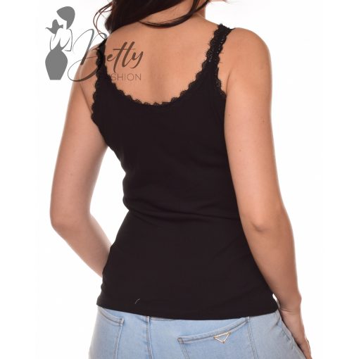 Bordázott anyagú, csipke szegélyes atléta S/M, L/XL