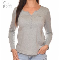 Mellnél díszgombos és díszzsebes felső S/M, L/XL