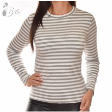 Csíkos, kerek nyakú felső S/M, L/XL