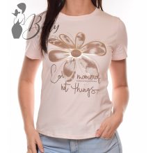 Virágmintás, feliratos felső S/M, L/XL