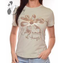 Virágmintás, feliratos felső S/M, L/XL