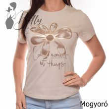 Virágmintás, feliratos felső S/M, L/XL