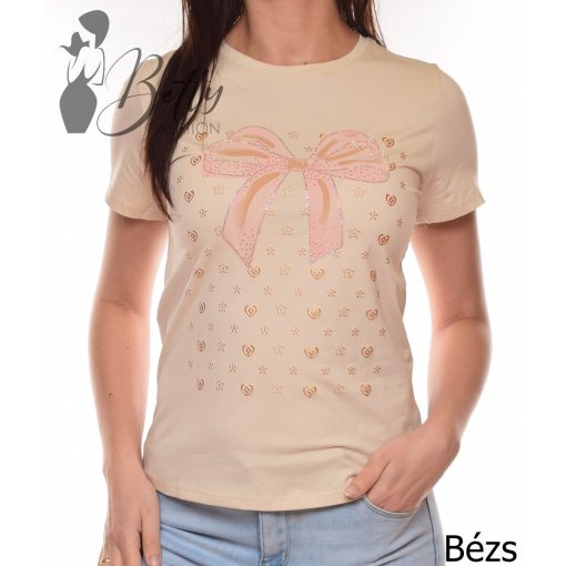 White Top with Jewelry Embellishment S/M