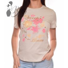 Virágmintás, feliratos felső S/M, L/XL