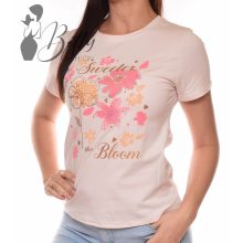 Virágmintás, feliratos felső S/M, L/XL