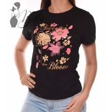Virágmintás, feliratos felső S/M, L/XL