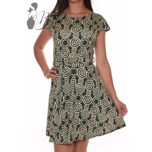 Kör mintás, loknis aljú ruha M/L, XL/XXL