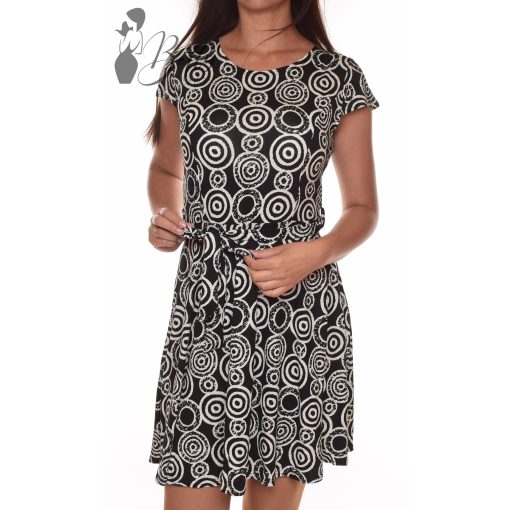 Kör mintás, loknis aljú ruha M/L, XL/XXL