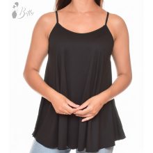Spagettipántos, bővülő fazonú tunika S/M, L/XL