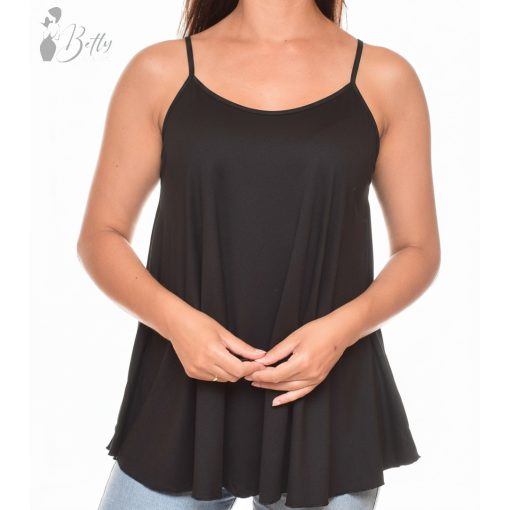 Spagettipántos, bővülő fazonú tunika S/M, L/XL