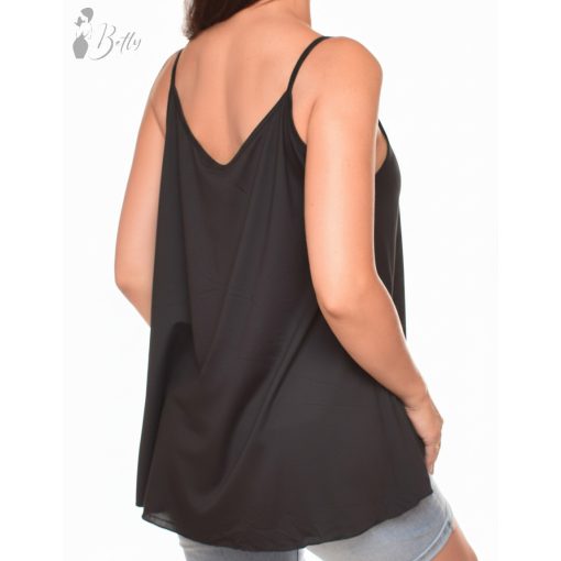 Spagettipántos, bővülő fazonú tunika S/M, L/XL