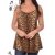 Leopárd mintás, spagettipántos, lenge felső S/M, L/XL