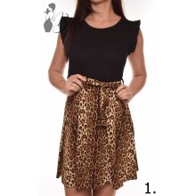 Leopárd mintás és loknis aljú ruha S/M, L/XL