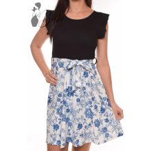 Virágmintás, loknis aljú ruha S/M, L/XL