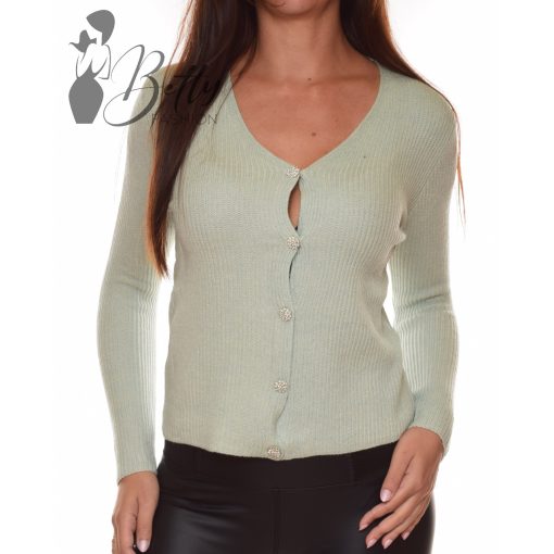 White Top with Jewelry Embellishment S/M