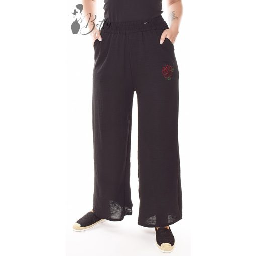 Bő szárú, oldalán hímzett nadrág  XL/2XL, 3XL/4XL