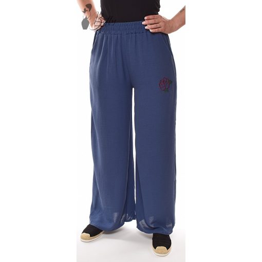 Bő szárú, oldalán hímzett nadrág  XL/2XL, 3XL/4XL