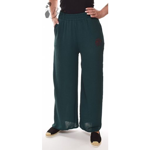 Bő szárú, oldalán hímzett nadrág  XL/2XL, 3XL/4XL